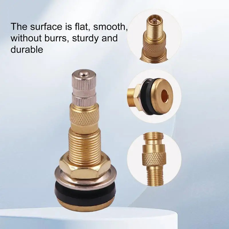 TR618A Tubeless Valve Stem Truck Brass Valve Stem Tire Stem And Caps Tire Valves Tractor Valve Stem For Industrial Tractor Tool