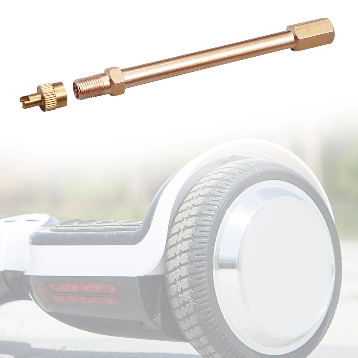 Tire Valve Stem Extension Schrader Valve Stem Extender Tire Repair Tool for Balance Bike Scooter Motorcycle Unicycle Truck