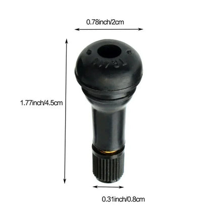 10Pcs TR413 Snap In Type Rubber Valve Tool Set Tubeless Tyre Valves Stems Rubber Valve Stems Car Accessories Parts Replacement