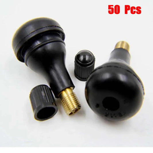 50/20Pcs/set TR415 Tire Valve Stem Snap-In Rim Car Valve Hole Auto Tyre Rubber Wheel Tubeless Auto Accessories Wear Parts
