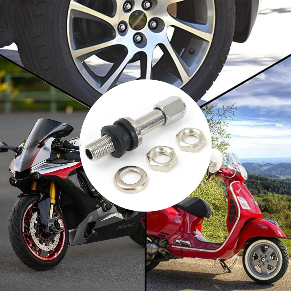 TR43E TR48E Car Tire Valve Stem Aluminum Alloy Tubeless Wheel Air Valve Caps Auto Motorcycle Truck Bike Tyre Replacement Parts