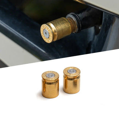 Brass tire valve stem cover, 4-piece/2-piece set, universal valve stem cover for automotive, truck, motorcycle tires