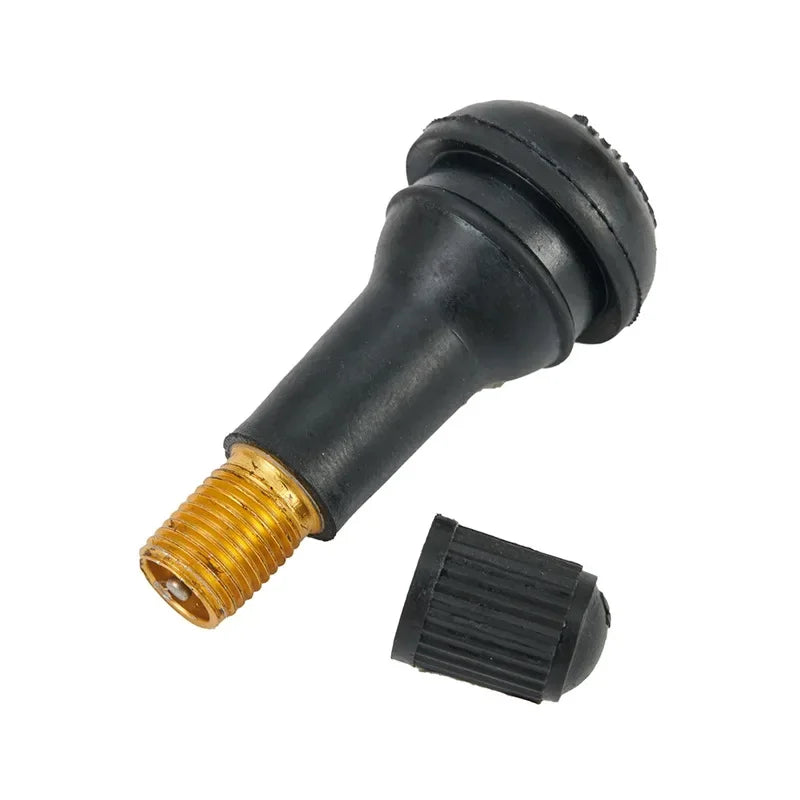 10Pcs TR413 Snap In Type Rubber Valve Tool Set Tubeless Tyre Valves Stems Rubber Valve Stems Car Accessories Parts Replacement