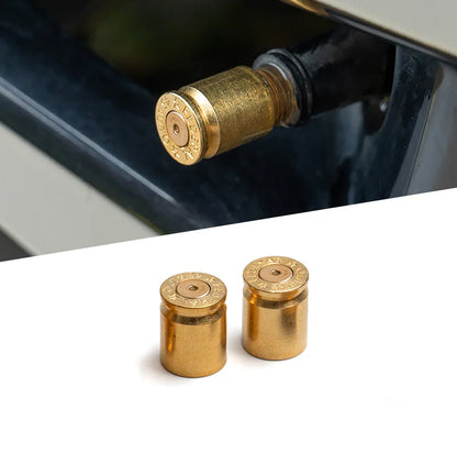 Brass tire valve stem cover, 4-piece/2-piece set, universal valve stem cover for automotive, truck, motorcycle tires