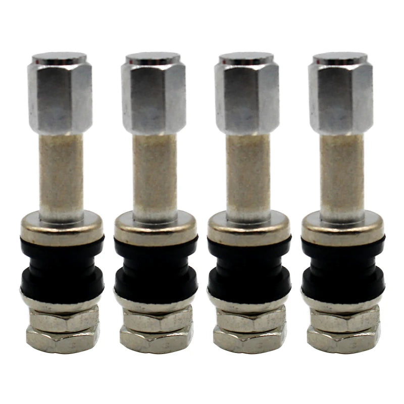 2/4/8Pcs TR43E Metal Car Truck Motorcycle Tubeless Tire Tyre Valve Stems with Dust Cap For Motorcycles Motorbike Cars Bicycles