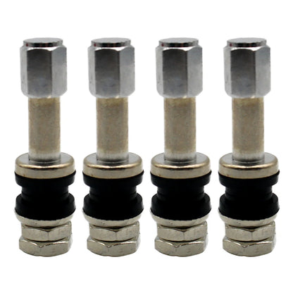 2/4/8Pcs TR43E Metal Car Truck Motorcycle Tubeless Tire Tyre Valve Stems with Dust Cap For Motorcycles Motorbike Cars Bicycles