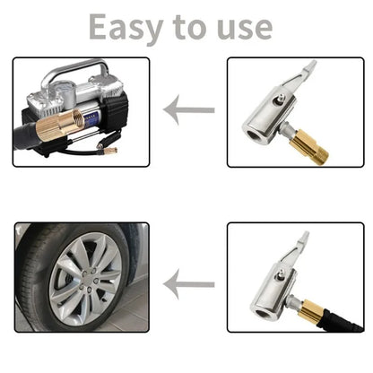 Car/Truck Tyre Wheel Air Tire Chuck Inflator Pump Valve Clip Connector Brass Tyre Wheel Valve For Inflatable Pump